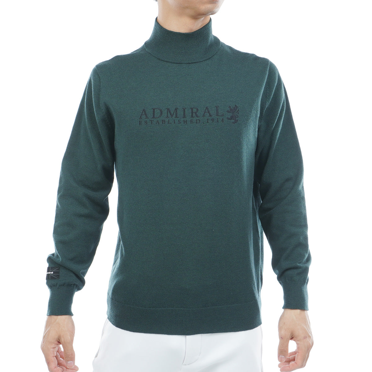 【k2jcイケ】ゴルフ　メンズ　トップス　Admiral　ブラック　レッド Admiral （セール）アドミラル ゴルフ メンズ フラッグ