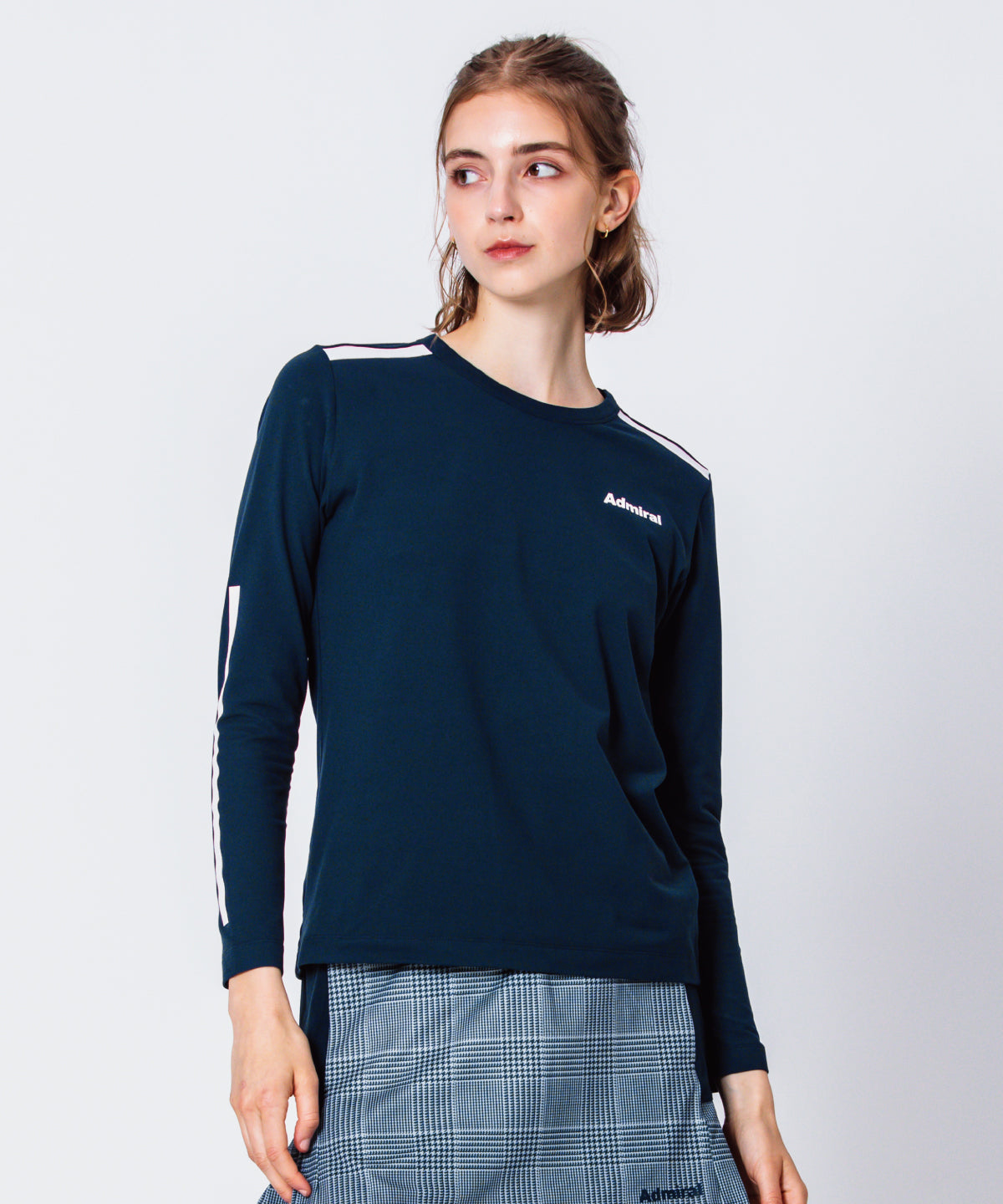 バイカラーラインプリントL/S TEE ATLA345 – ADMIRAL