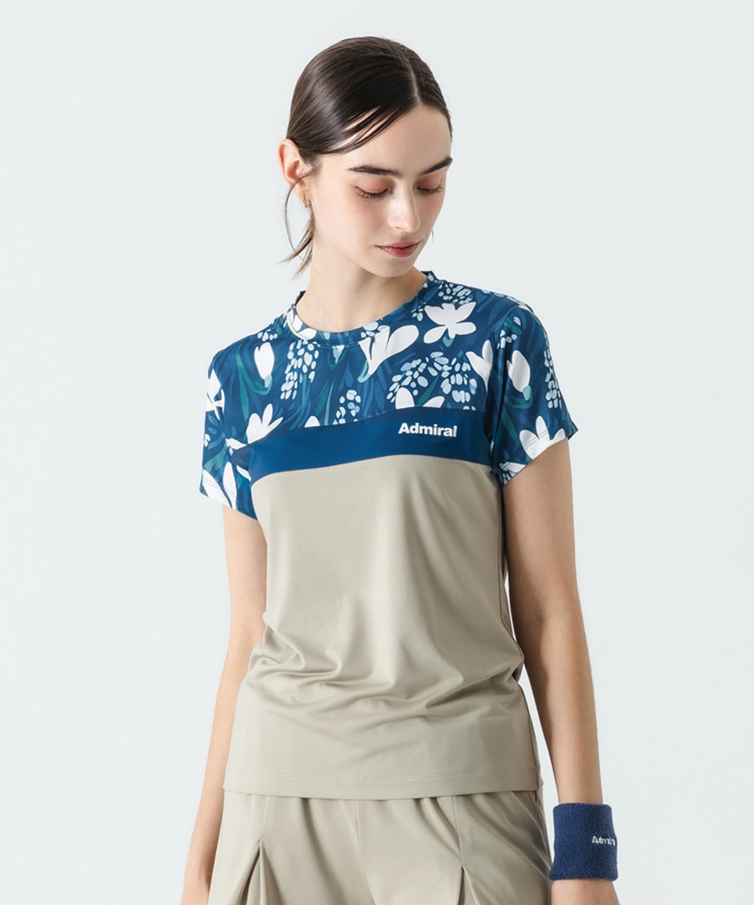 Admiralテニスウェア 黒 TシャツMサイズ Admiral アドミラル『Admiral』 テニスウェア『レディース