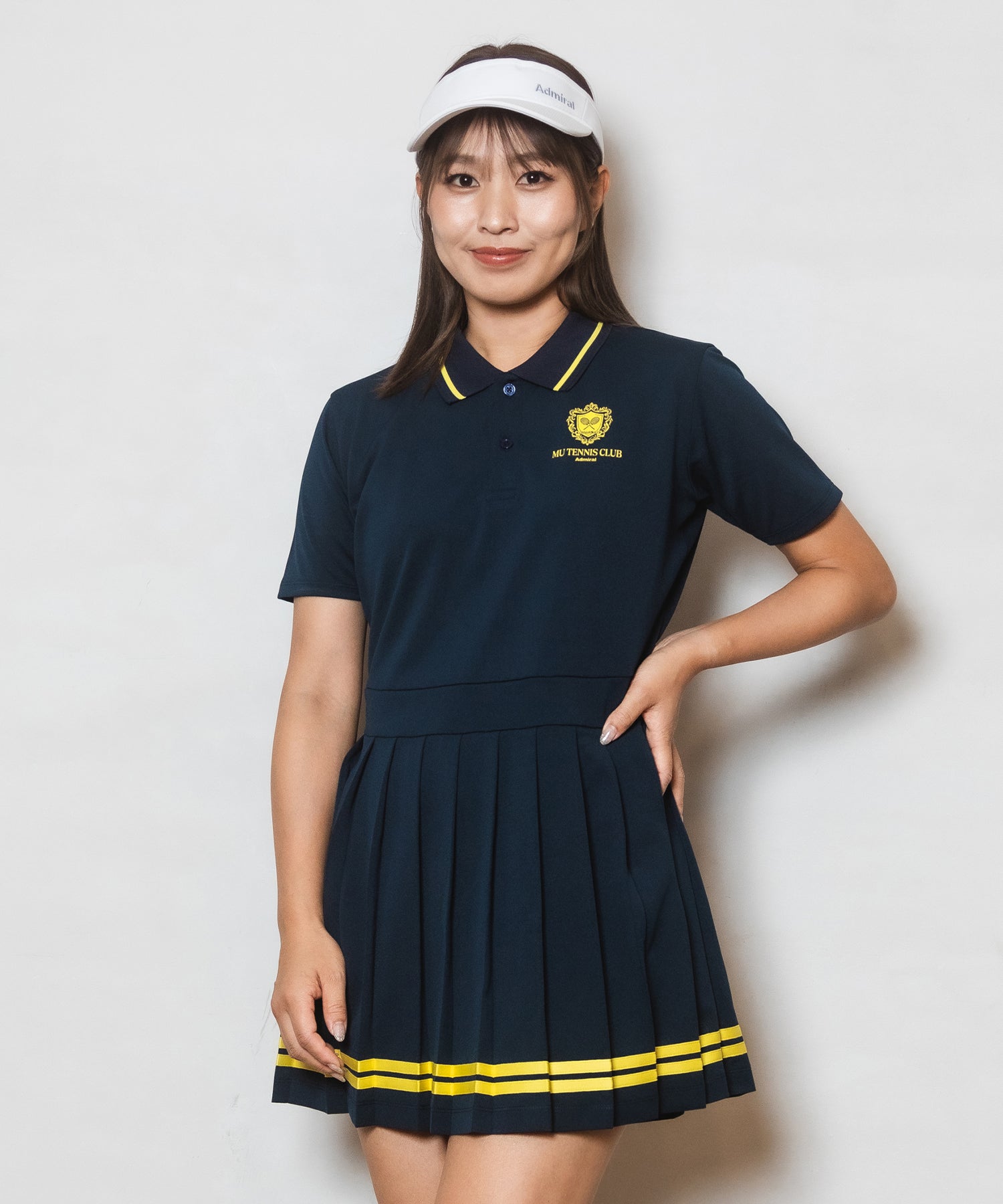 ADMIRAL ホワイト ポロワンピース 予約商品】S/S ポロワンピース ATMU009 – ADMIRAL