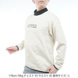 キルトジャガード モックネックスウェット　ADMA665