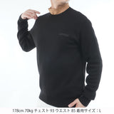 バックロゴ クルーネックセーター　ADMA667