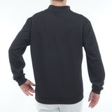 ワッフル 長袖モックネックシャツ　ADMA654