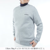 バックロゴ クルーネックセーター　ADMA667