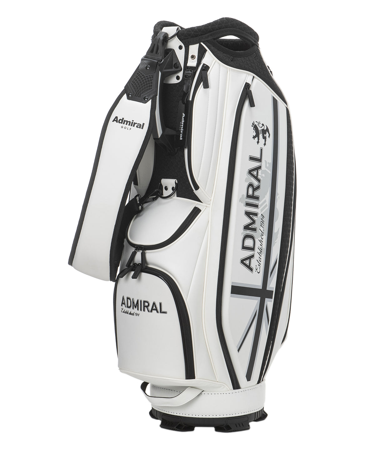 ADMRIAL キャディバッグ ホワイト・ブラック・レッド Admiralキャディバッグ ホワイト/ブラック/レッド Admiralキャディ
