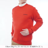 バックロゴ クルーネックセーター　ADMA667