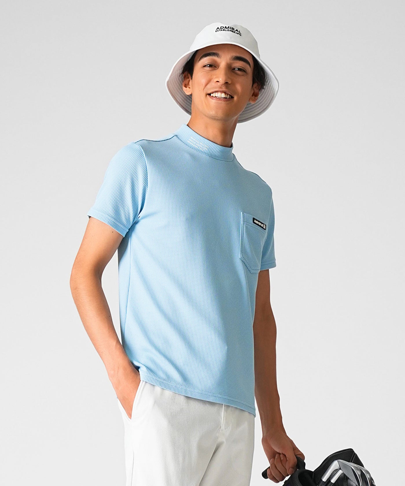 接触冷感 サークルロゴ モックネックシャツ ADMA525 – ADMIRAL