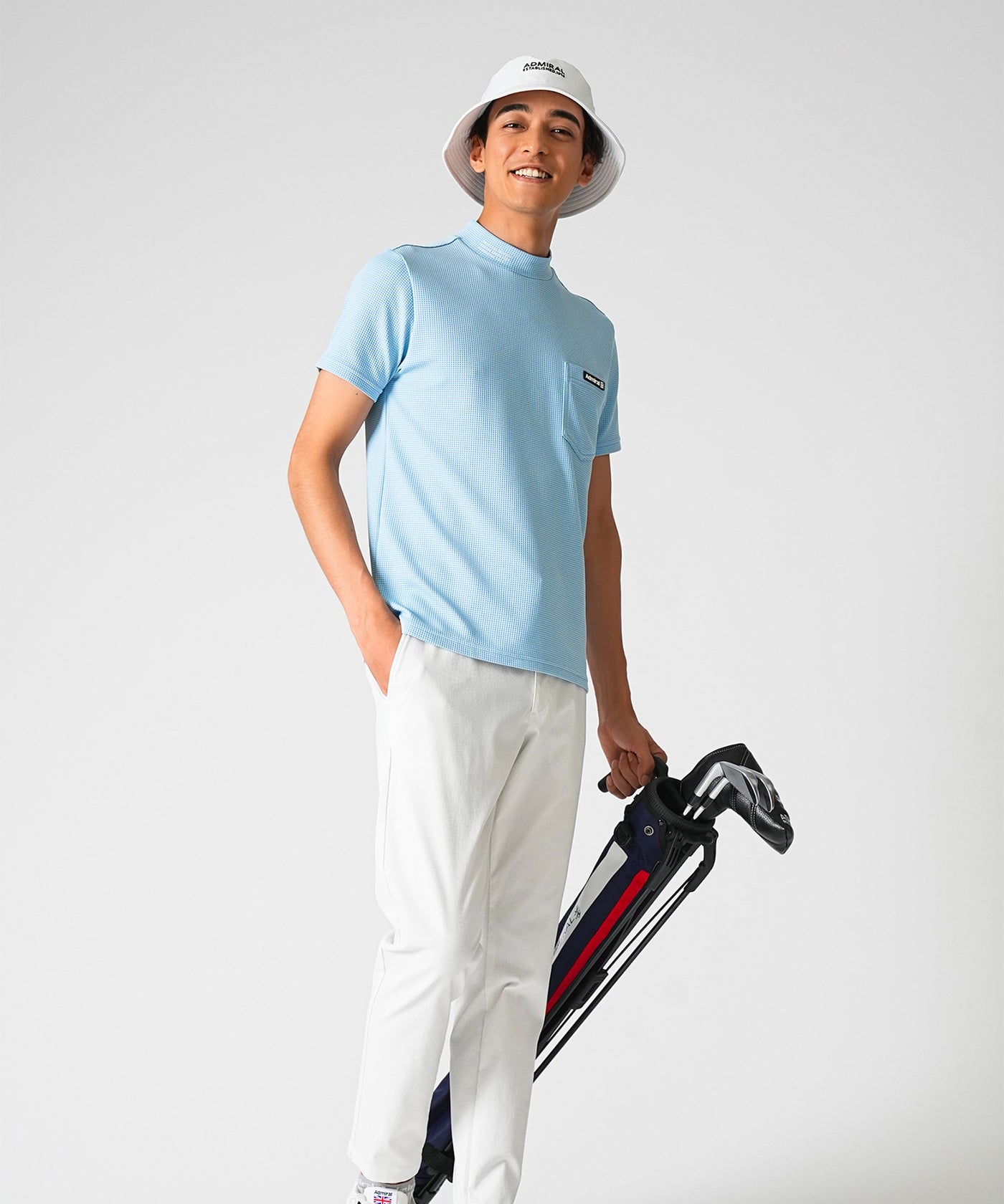 ADMRIAL 4WAYテーパードパンツ ADMA521 ホワイト 4WAYテーパードパンツ ADMA521 – ADMIRAL