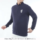 小平智モデル スエード起毛 ハーフジップシャツ　ADMA671