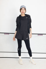 Piqué soccer cross layered hem TEE ATLA662