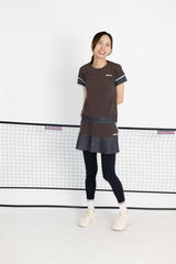 ブロッキングフラワーチェックTEE　ATLA656