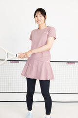 Piqué soccer cross layered hem TEE ATLA662