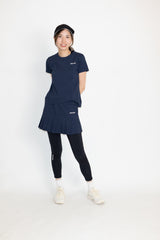 Piqué soccer cross layered hem TEE ATLA662