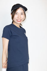 Piqué soccer cross layered hem TEE ATLA662