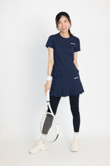 Piqué soccer cross layered hem TEE ATLA662