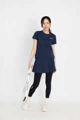 Piqué soccer cross layered hem TEE ATLA662