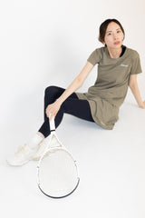 Piqué soccer cross layered hem TEE ATLA662