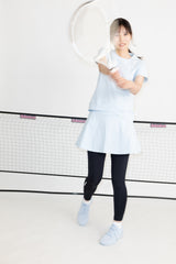 Piqué soccer cross layered hem TEE ATLA662