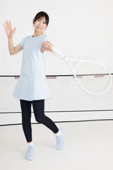 Piqué soccer cross layered hem TEE ATLA662