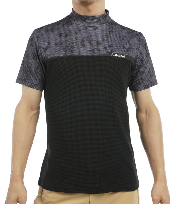 Roller Camouflage Print Mock Neck Shirt ADMA539