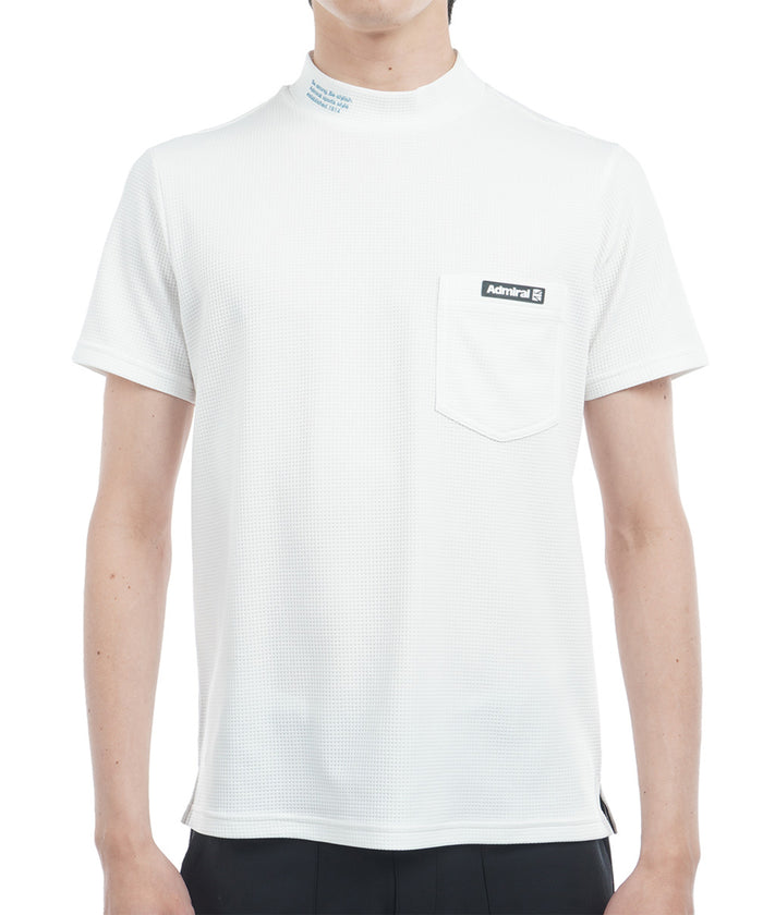 Cool-to-the-touch Circle Logo Mock Neck Shirt ADMA525