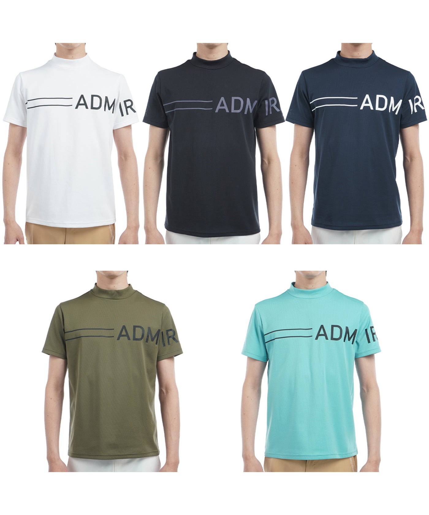 ☆【新品】アドミラル メンズ ビッグロゴ モックネックシャツ　15,400円 CARAT ビッグロゴモックネックシャツ ADMA518 – ADMIRAL