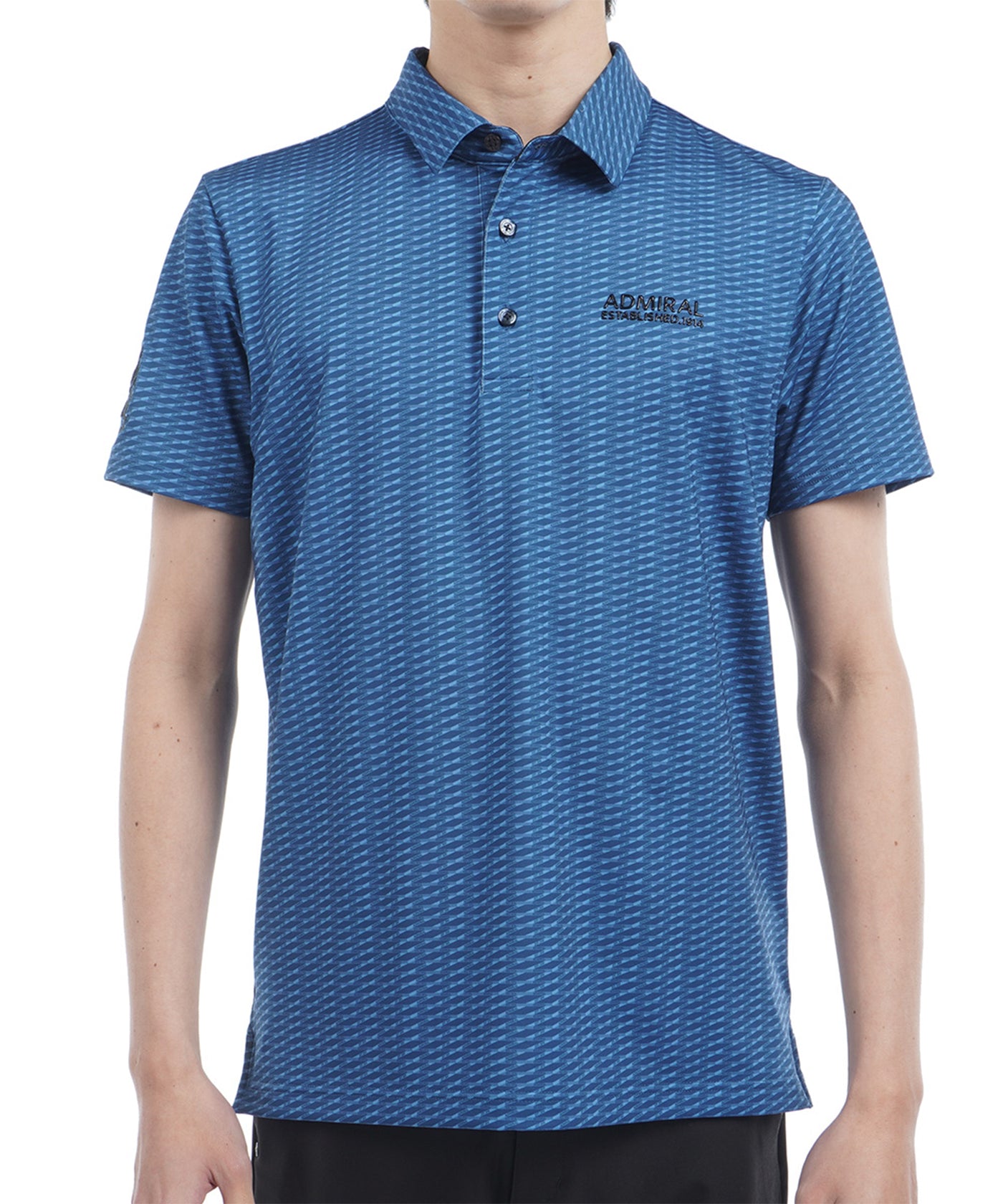 アドミラル ゴルフ(Admiral GOLF)ゴルフウェア 小紋柄 プリントシャツ ADMA515-WHT(Men’s) 小紋柄 プリントシャツ ADMA515 – ADMIRAL