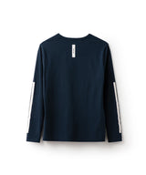 バイカラーラインプリントL/S TEE ATLA345