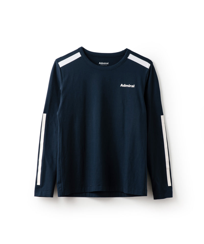 バイカラーラインプリントL/S TEE ATLA345