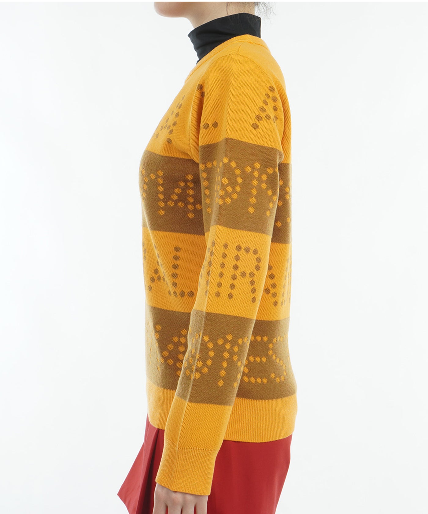 ゴルフ&ロゴボーダー クルーセーター ADLA464 – ADMIRAL