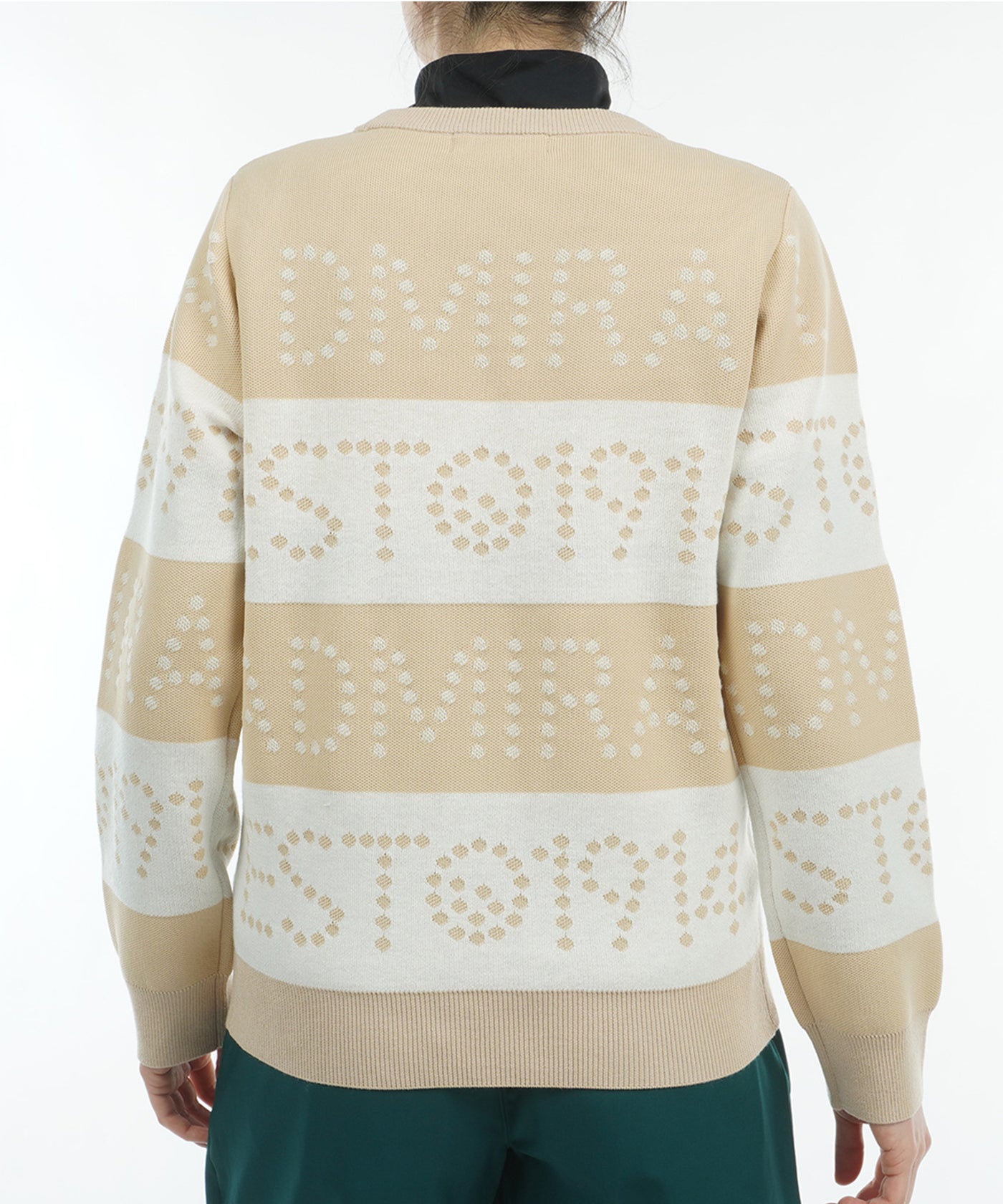 Admiral ゴルフセーター ゴルフ&ロゴボーダー クルーセーター ADLA464 – ADMIRAL