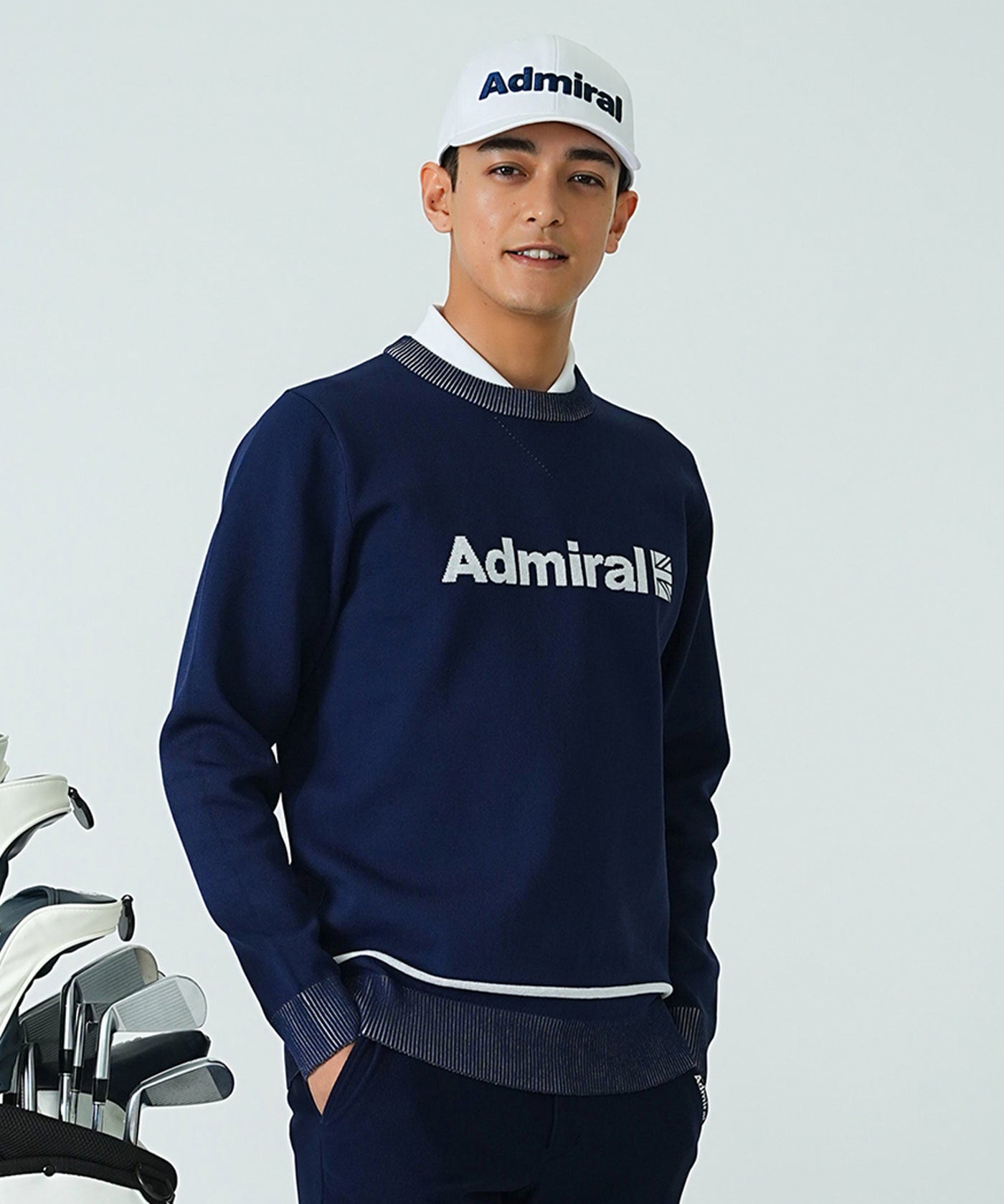 アクリル】 【L寸：メンズ】アドミラルゴルフ Admiral GOLF ゴルフ 
