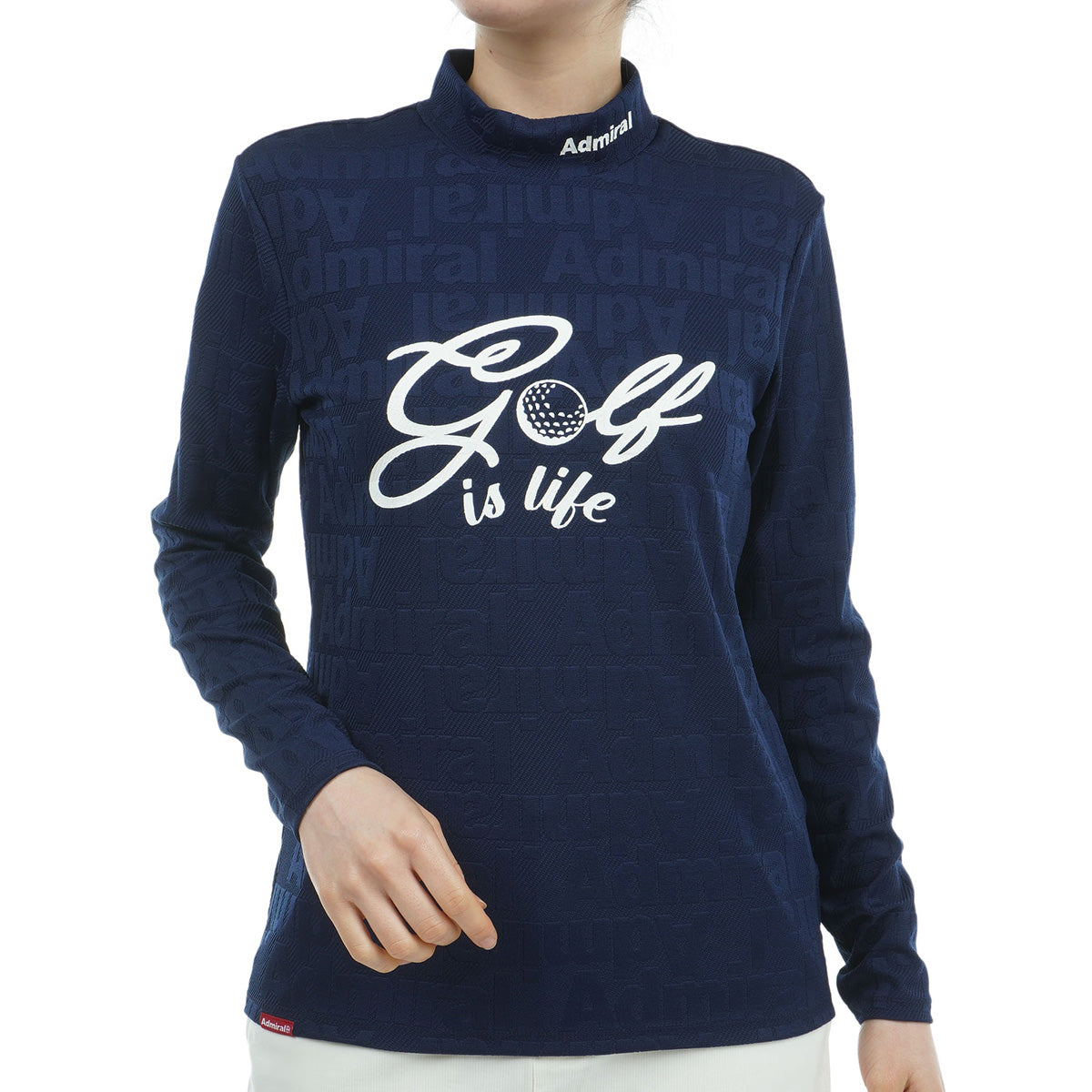 ゴルフ&ロゴ ロングスリーブ モックシャツ ADLA468 – ADMIRAL
