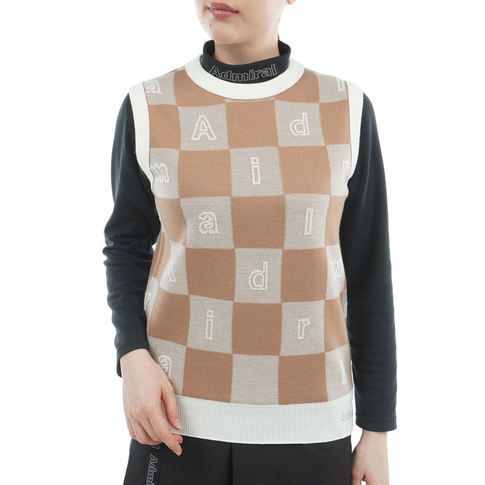Monogram Jacquard Light Crew Knit Vest ADLA561