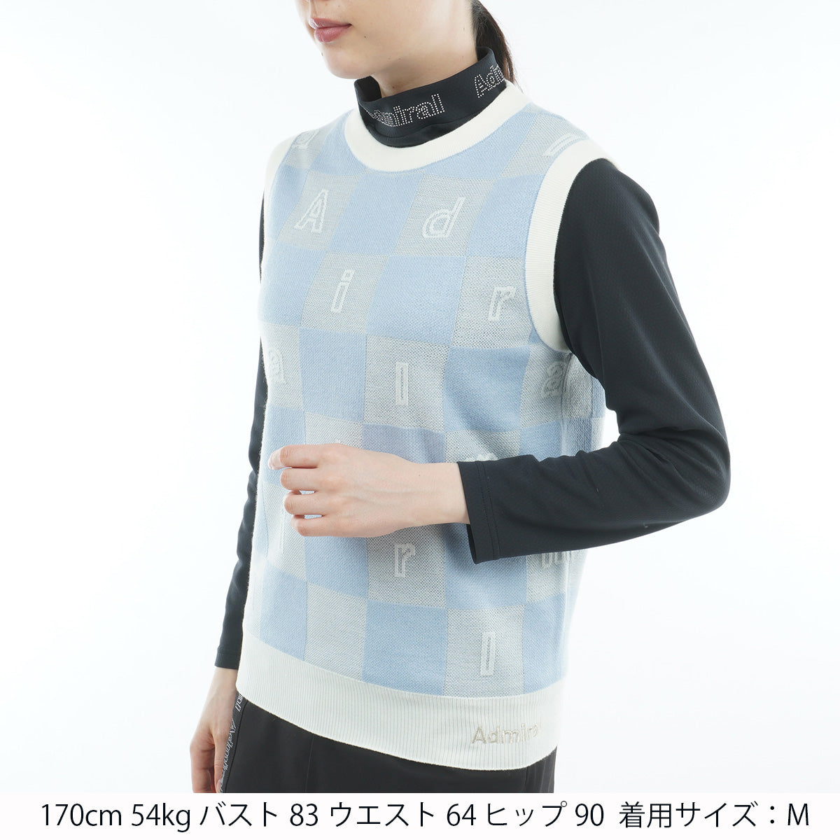 モノグラムジャカード ライトクルーニットベスト ADLA561 – ADMIRAL