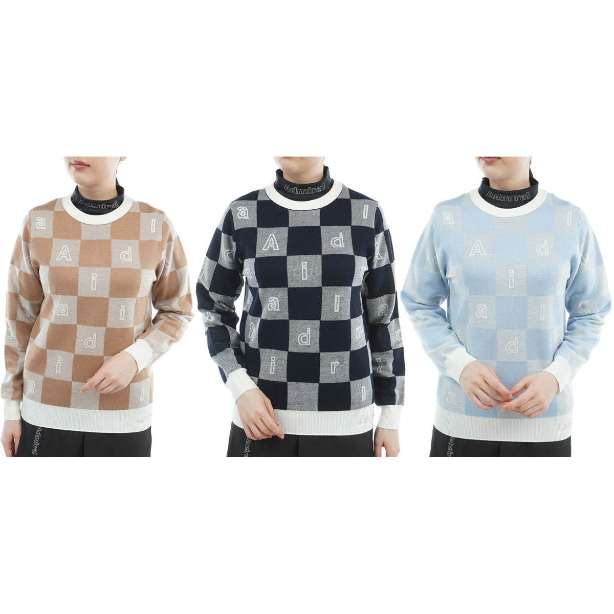 モノグラムジャカード ライトクルーニット ADLA562 – ADMIRAL