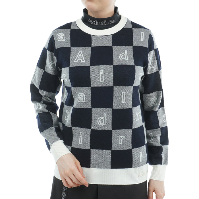 Monogram Jacquard Light Crew Knit ADLA562