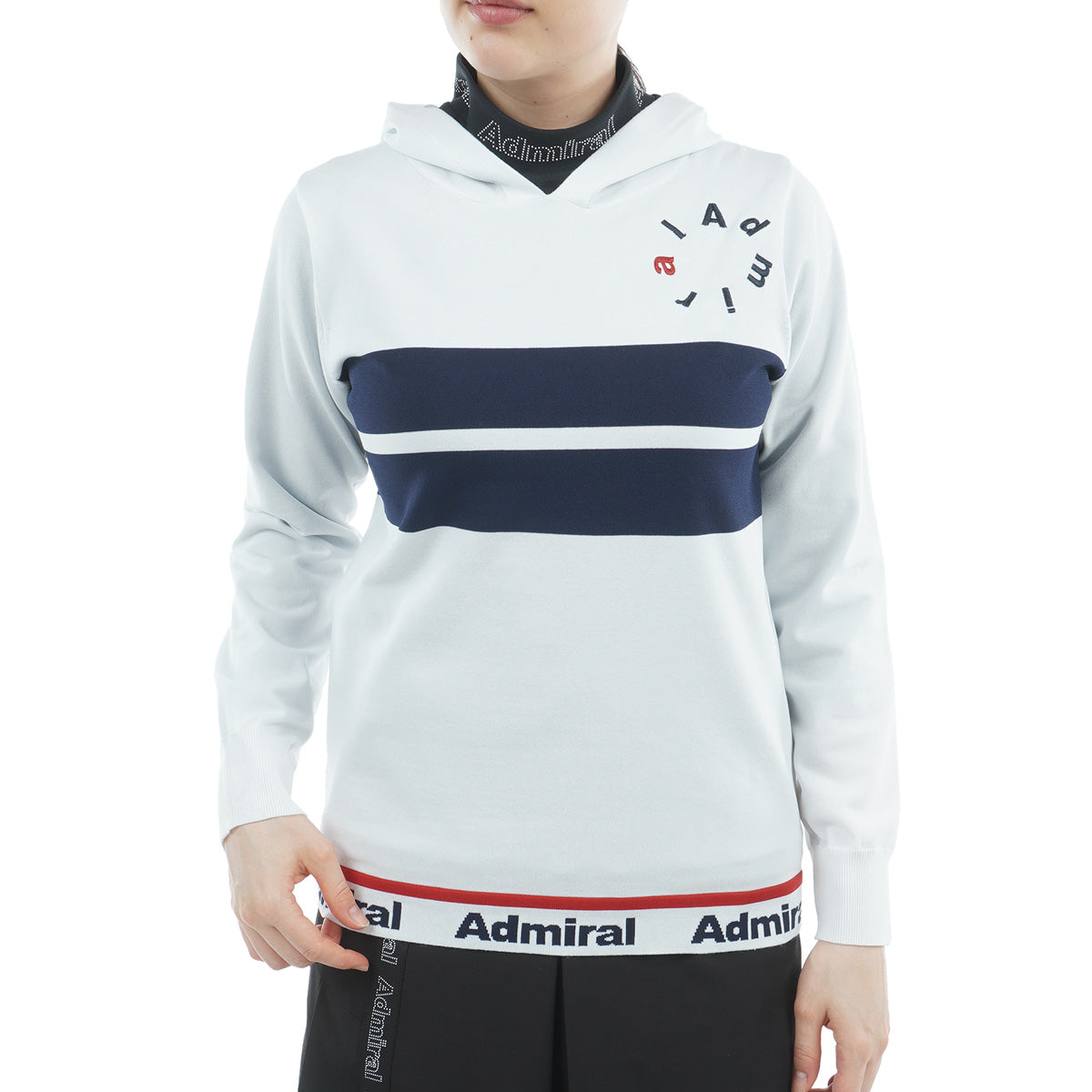 【k2jcイケ】ゴルフ　メンズ　トップス　Admiral　ブラック　レッド Admiral （セール）アドミラル ゴルフ メンズ フラッグ
