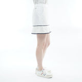 Dry Mesh Leaf Pattern Flared Skirt ADLA620
