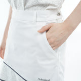 Dry Mesh Leaf Pattern Flared Skirt ADLA620