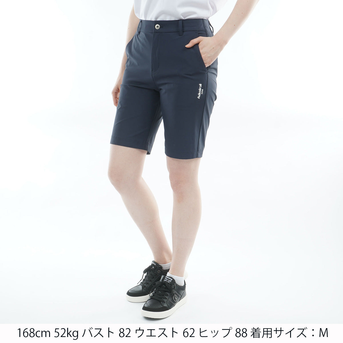 B♣︎Admiral 【新品タグ付き】2025SS ブラック ハーフパンツL 冷感ナイロン ハーフパンツ ADLA626 – ADMIRAL