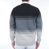 グラデーションボーダー クルーネックセーター ADMA556