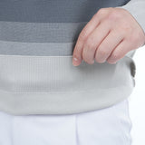 グラデーションボーダー クルーネックセーター ADMA556