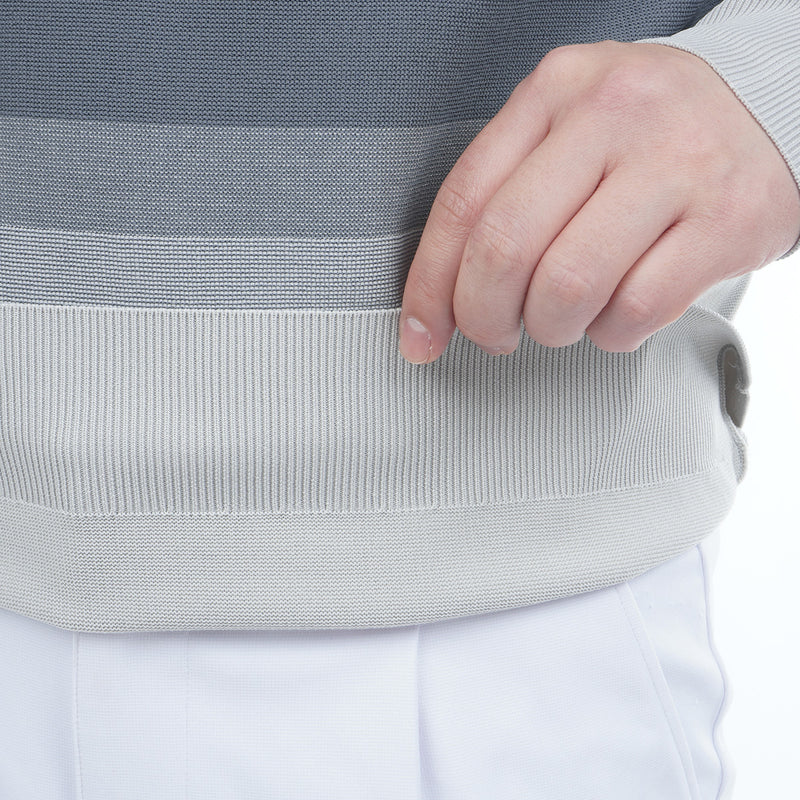 グラデーションボーダー クルーネックセーター ADMA556