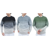 グラデーションボーダー クルーネックセーター ADMA556