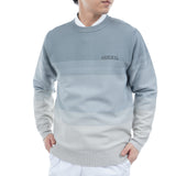 グラデーションボーダー クルーネックセーター ADMA556