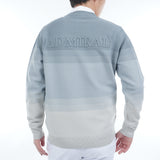 グラデーションボーダー クルーネックセーター ADMA556