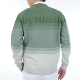 グラデーションボーダー クルーネックセーター ADMA556