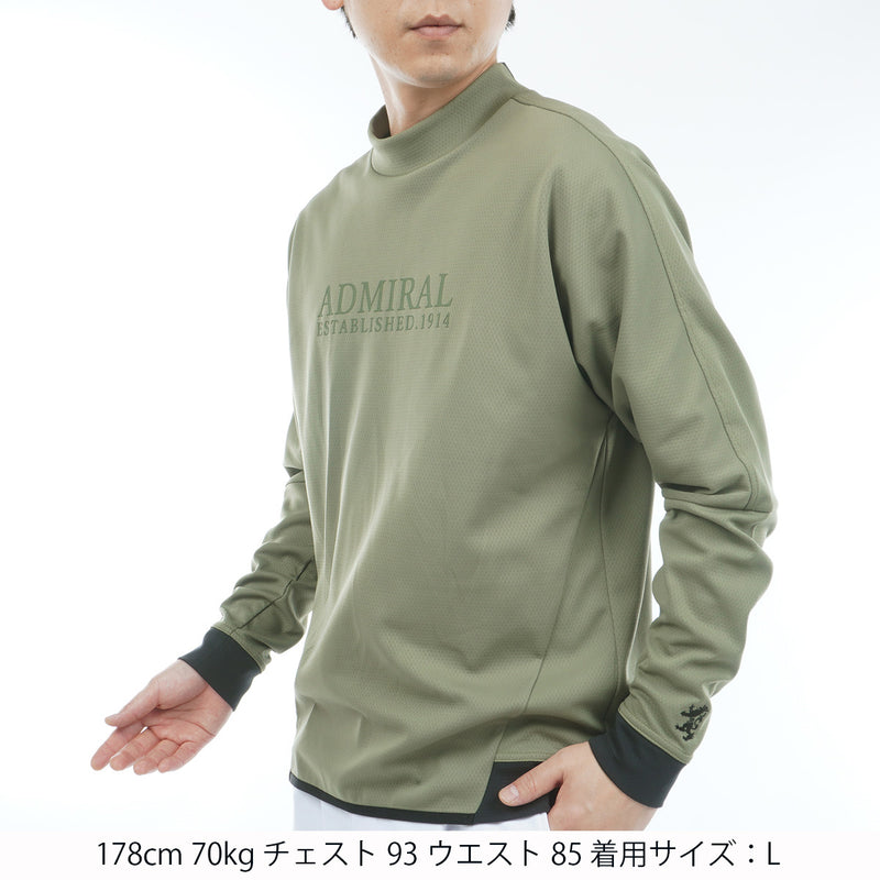カラタッチ 長袖モックネックシャツ ADMA557