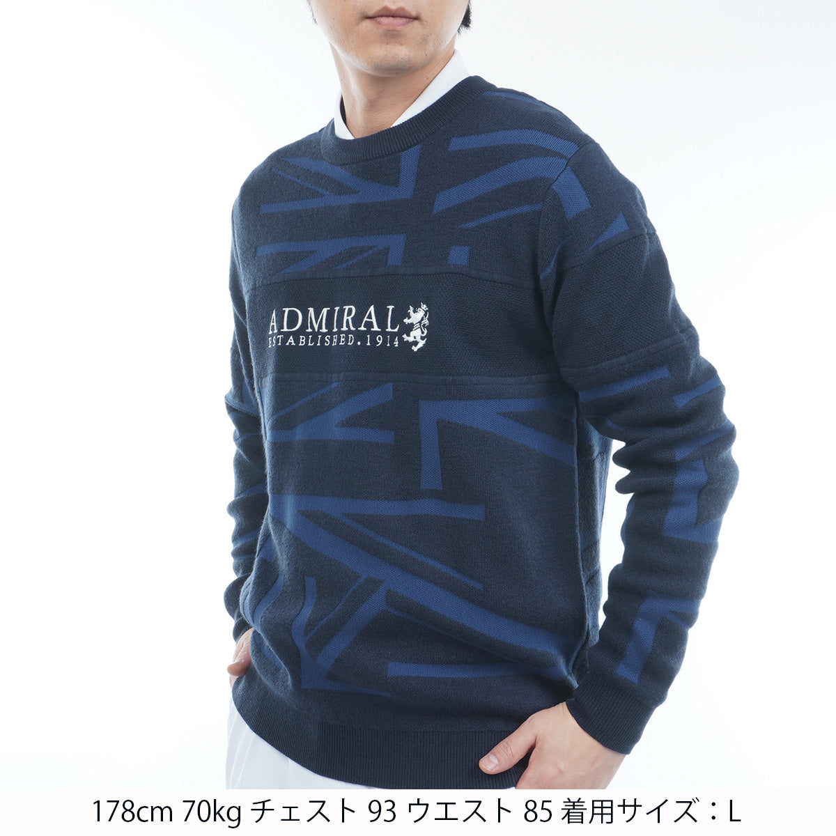 UJジャガード クルーネックセーター ADMA564 – ADMIRAL
